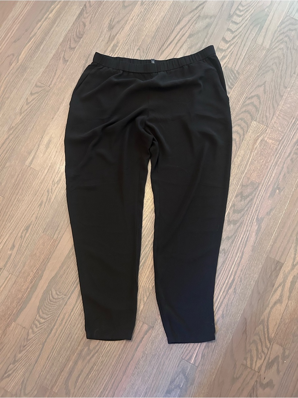 Eileen Fisher Women's Straight-Leg 100% Silk Ankle Pants